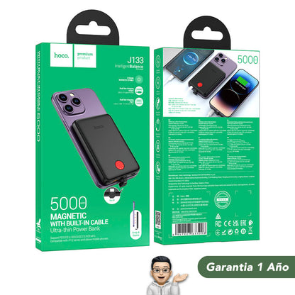 HOCO J133A de 5000 mAh Carga Rápida con Cable