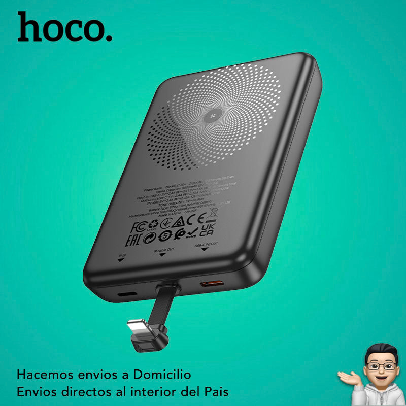 HOCO J133B de 10000 mAh Carga Rápida con Cable