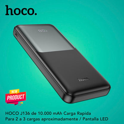 HOCO J136 de 10000 mAh Carga Rápida