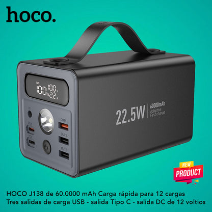 HOCO J138 de 60000 mAh Carga rápida