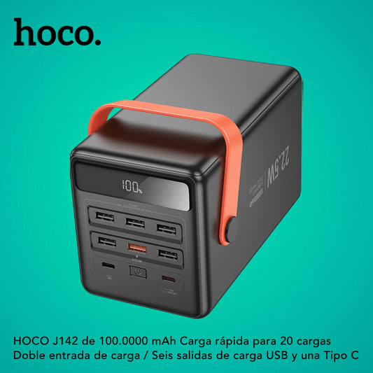 HOCO J142 de 100000 mAh Carga rápida