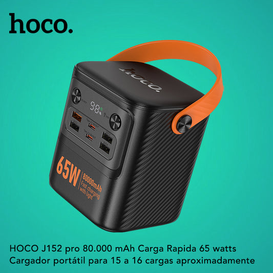 HOCO J152 pro de 80000 mAh Carga rápida 65 Watts