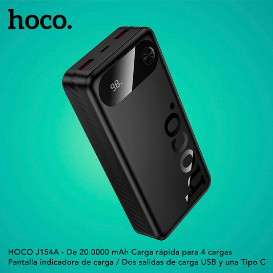HOCO J154A de 20000 mAh Carga Rápida