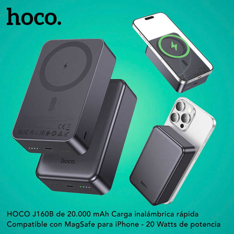 HOCO J160B de 20000 mAh Carga rápida Magsafe