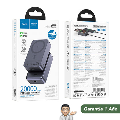 HOCO J160B de 20000 mAh Carga rápida Magsafe