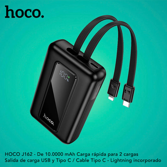 HOCO J162 de 10000 mAh Carga Rápida con Cable