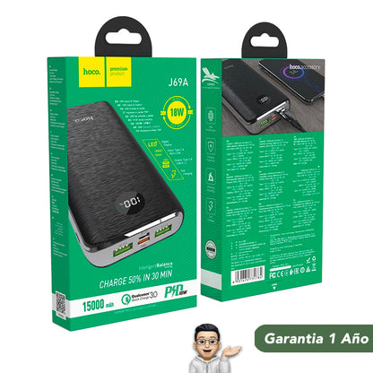 HOCO J69A de 15000 mAh Carga Rapida