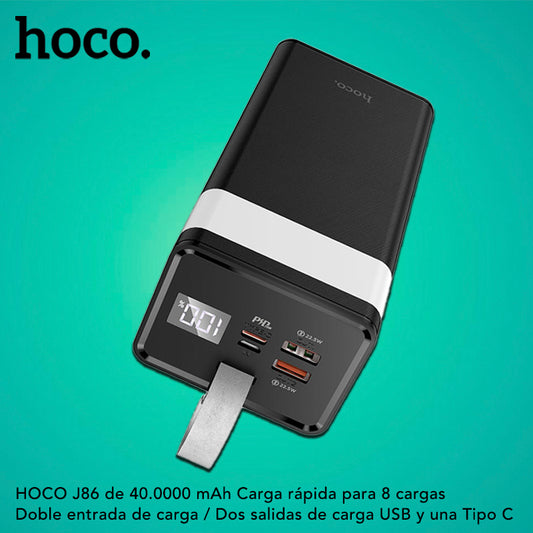 Hoco J86 40000 mAh Carga Rapida