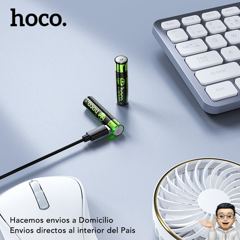 HOCO JA4 Pilas Alcalina AAA recargable