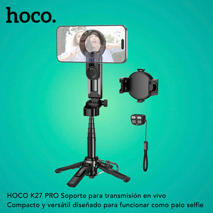 HOCO K27 Pro Palo selfie con trípode desmontable