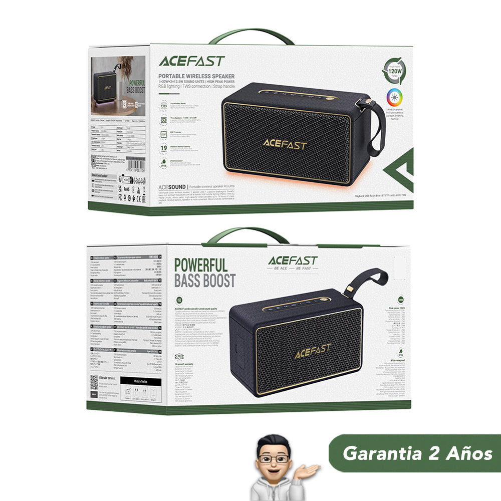ACEFAST K3 Ultra Parlante Bluetooth 120 Watts