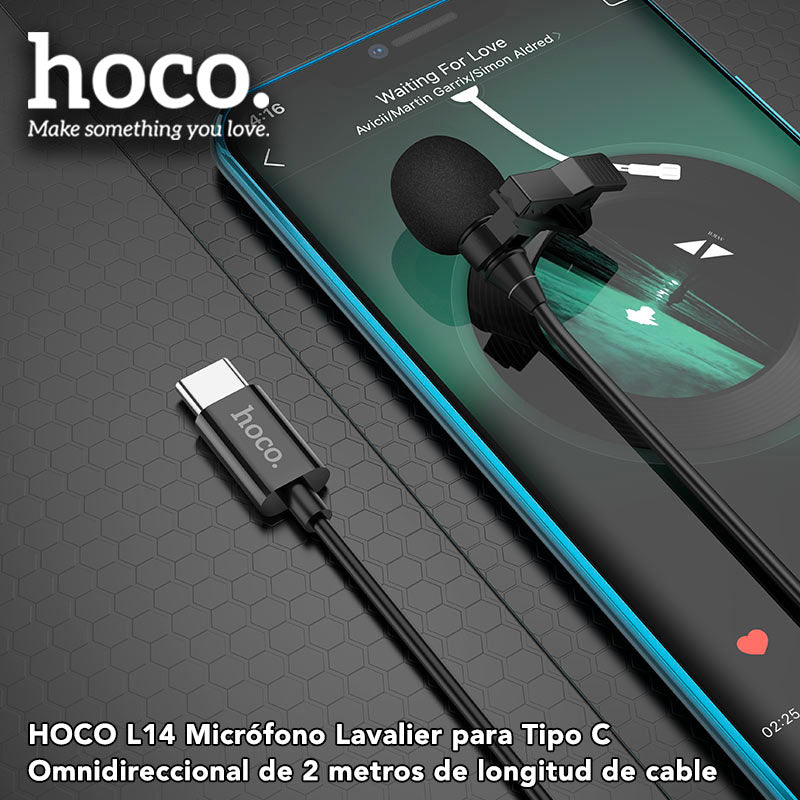 HOCO L14 Micrófono Lavalier Tipo C