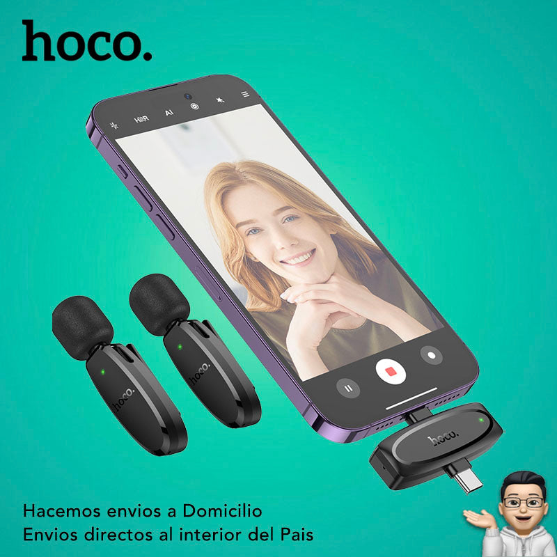 HOCO L15  Micrófono Dual de doble receptor
