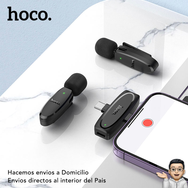 HOCO L15  Micrófono Dual de doble receptor