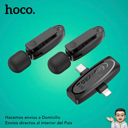 HOCO L15  Micrófono Dual de doble receptor