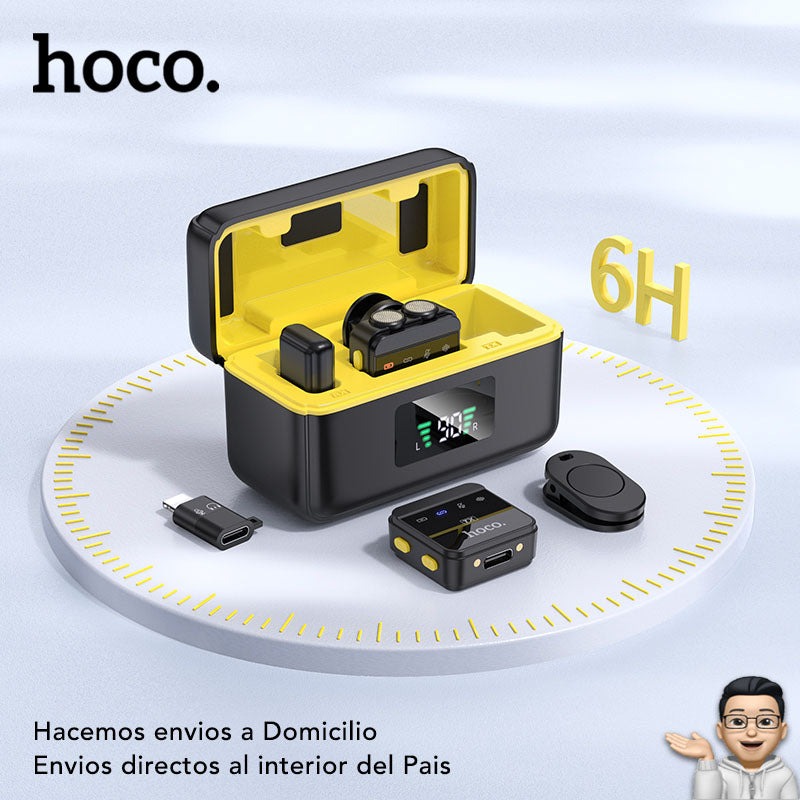 HOCO L17  Micrófono Dual de doble receptor de solapa