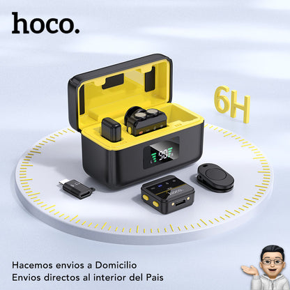HOCO L17  Micrófono Dual de doble receptor de solapa