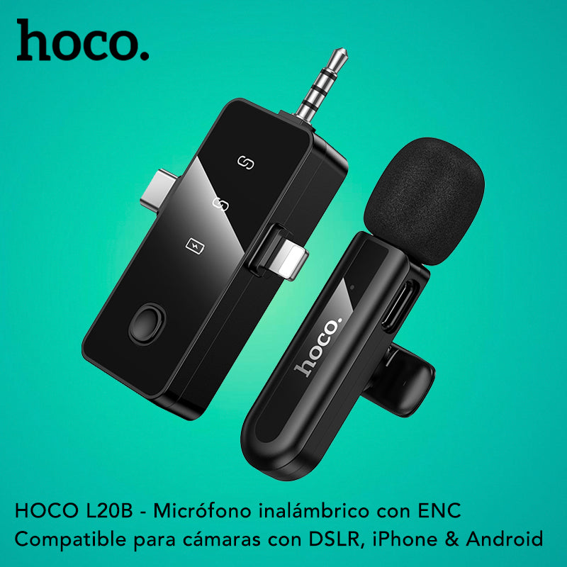 HOCO L20B Micrófono de triple receptor
