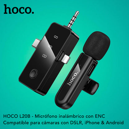 HOCO L20B Micrófono de triple receptor