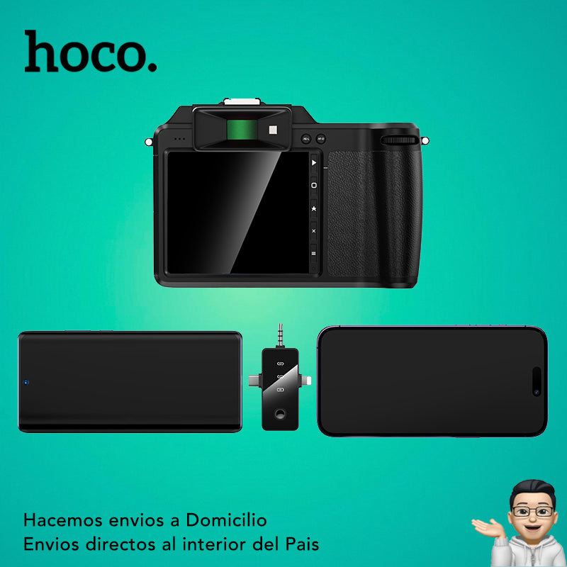 HOCO L20B Micrófono de triple receptor
