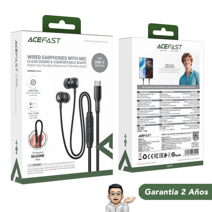 ACEFAST L8 Audífonos Tipo C nuevo