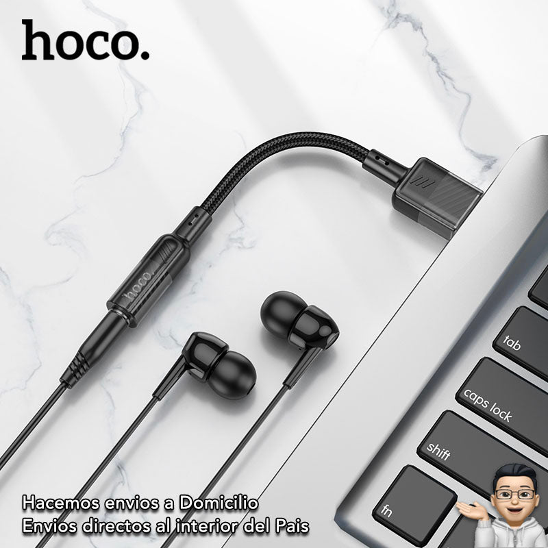 HOCO LS37  Adaptador Jack 3.5 mm a USB