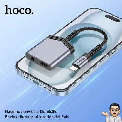 HOCO LS39 Adaptador Tipo-C a Audio Jack 3.5mm  2en1