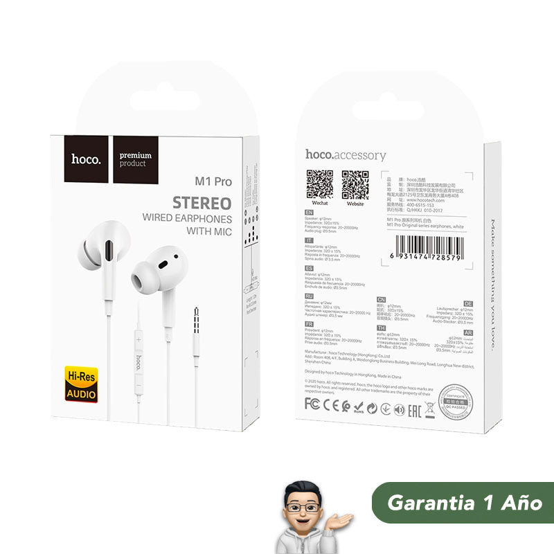 HOCO M1 pro Audífonos Jack 3.5 mm
