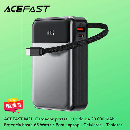ACEFAST M21 de 20000 mAh Carga Rápida 65W