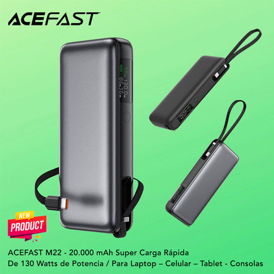 ACEFAST M22 de 20000 mAh Carga Rápida 130W