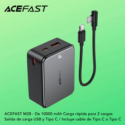 ACEFAST M28 de 10000 mAh Carga Rápida