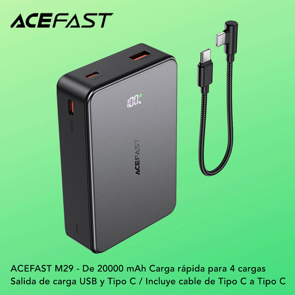 ACEFAST M29 de 20000 mAh Carga Rápida