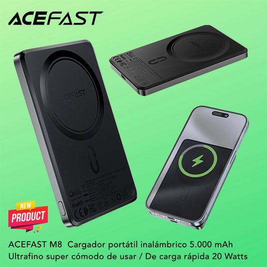 ACEFAST M8 de 5000 Carga rápida Magsafe Ultrafino