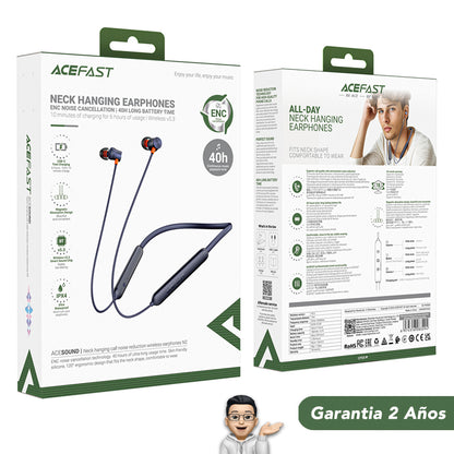 ACEFAST N2 Audífonos Bluetooth Tipo Collar con ENC