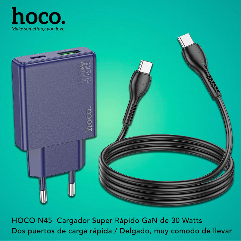 HOCO N45 Cargador Rápido a 30 Watts