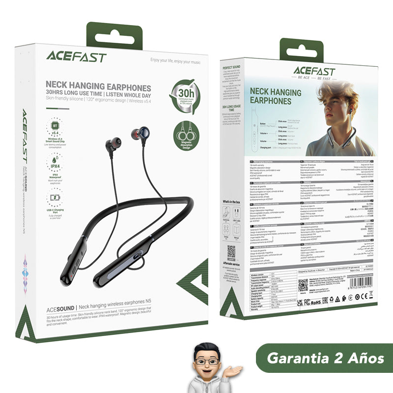 ACEFAST N5 Audífonos Bluetooth Tipo Collar