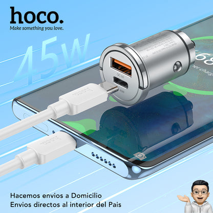 HOCO NZ10 Cargador de Auto Completo Súper Rápido