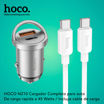 HOCO NZ10 Cargador de Auto Completo Súper Rápido