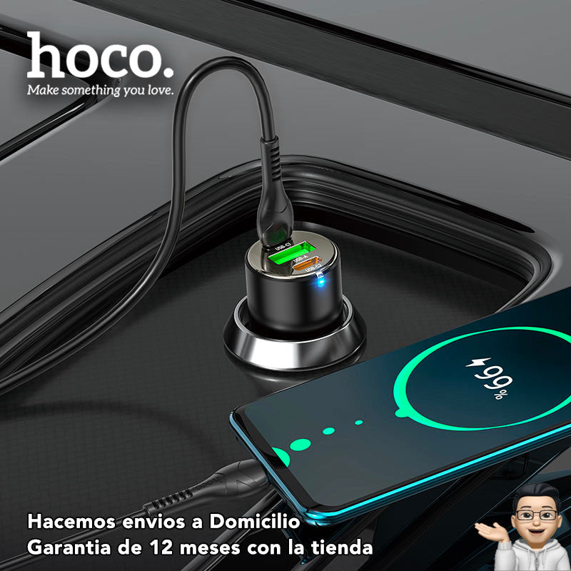 HOCO NZ6 Cargador de Auto Completo Súper Rápido