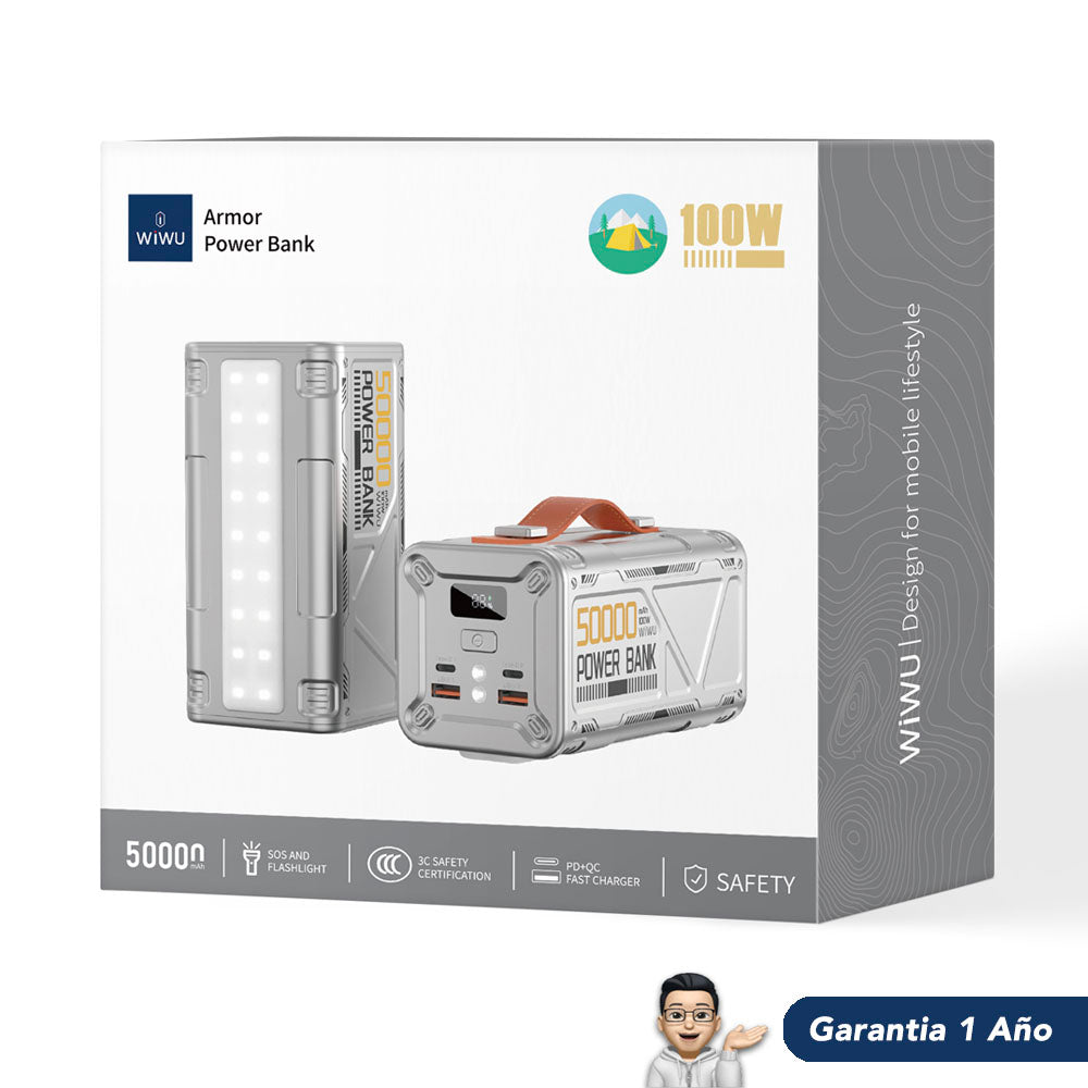 WIWU Wi-P029 de 50000 mAh Carga rápida 100 Watts