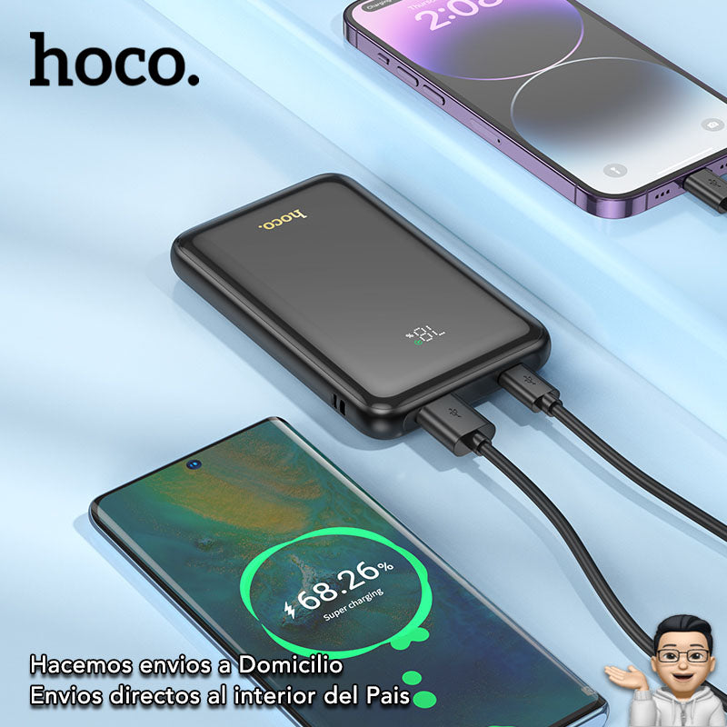 HOCO Q21 de 10000 mAh Carga Rápida Compacto