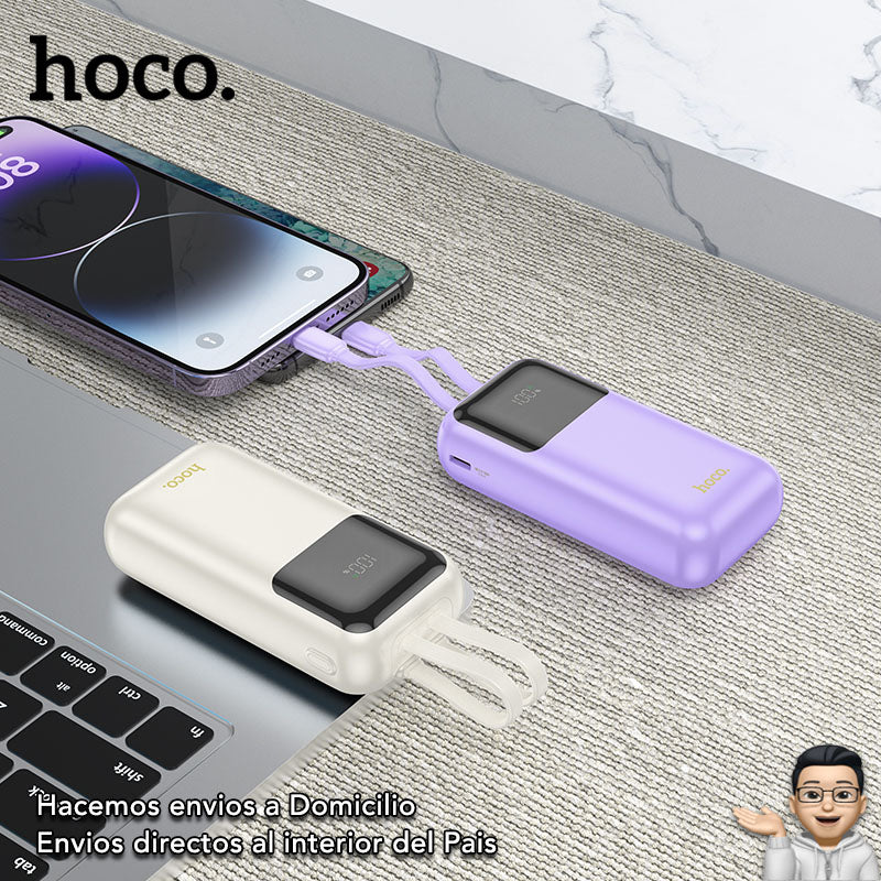 HOCO Q25 de 10000 mAh Carga Rápida con Cable