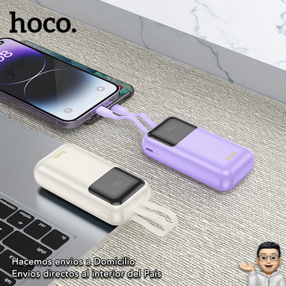 HOCO Q25 de 10000 mAh Carga Rápida con Cable