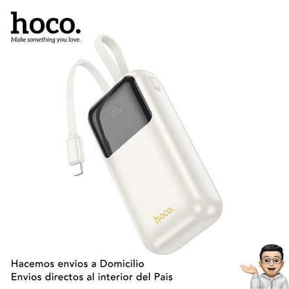 HOCO Q25 de 10000 mAh Carga Rápida con Cable