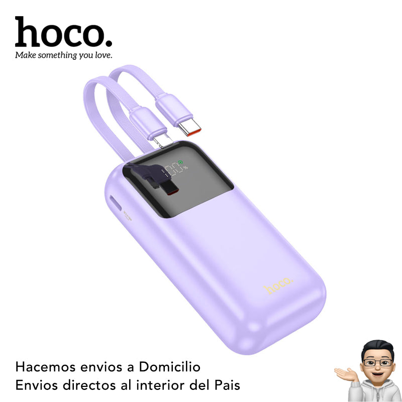 HOCO Q25 de 10000 mAh Carga Rápida con Cable