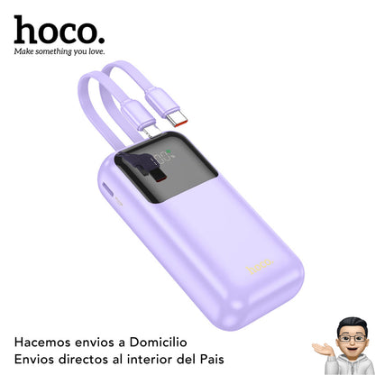 HOCO Q25 de 10000 mAh Carga Rápida con Cable