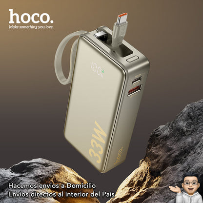 HOCO Q27A de 10000 mAh Carga Rápida con Cable