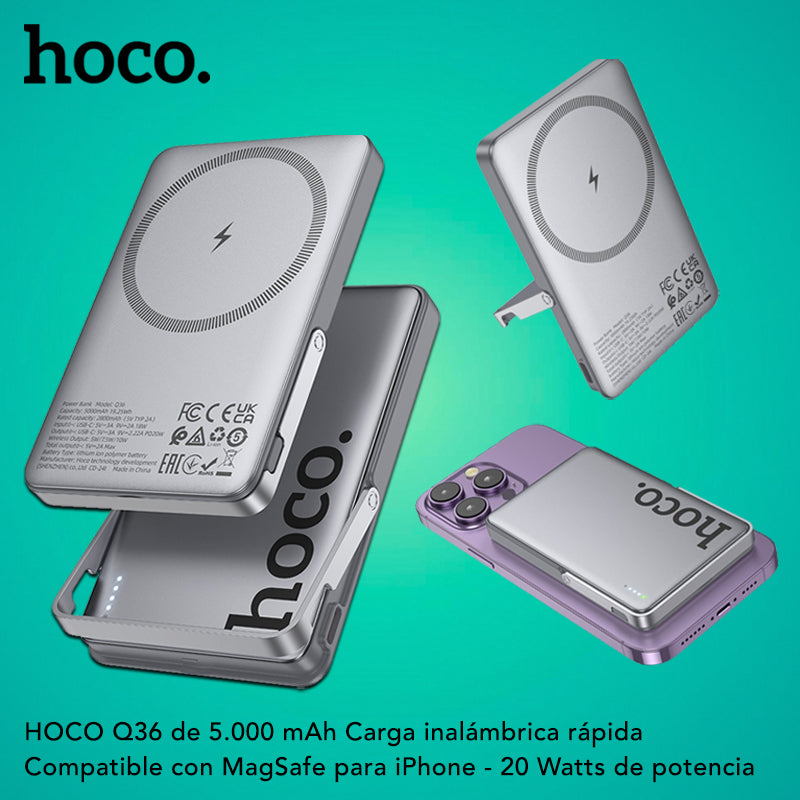 HOCO Q36 de 5000 mAh Carga rápida Magsafe