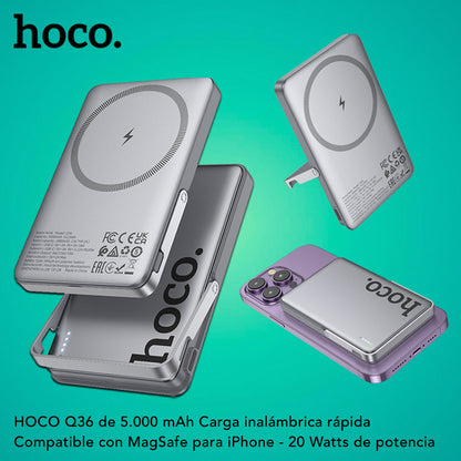 HOCO Q36 de 5000 mAh Carga rápida Magsafe