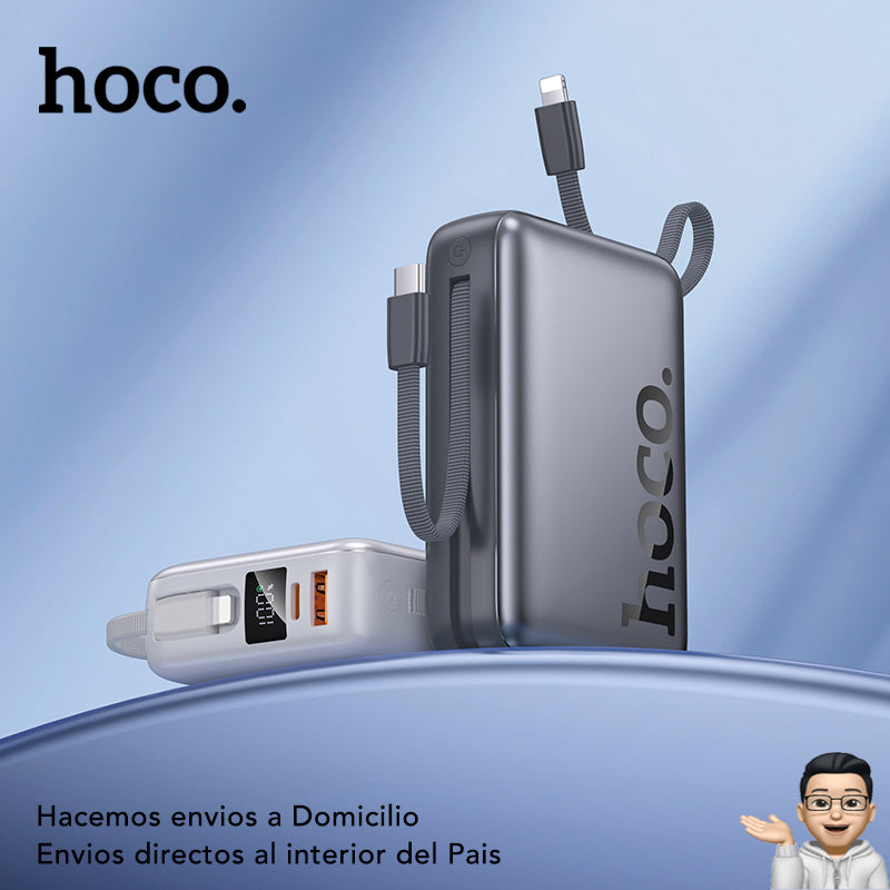 HOCO Q39 de 20000 mAh Carga Rápida con Cable